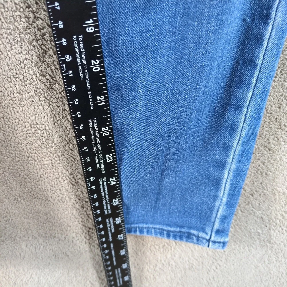 Old Navy Super Skinny Jeans Womens 8 High Rise‎ Blue Medium Wash Denim Stretch
